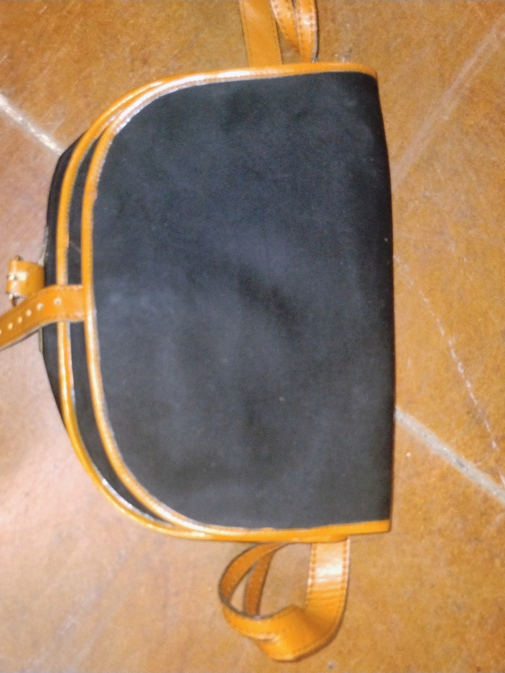 Black and Tan Crossbody Bag